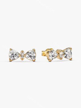Pandora Sparkling Bow Stud Earrings